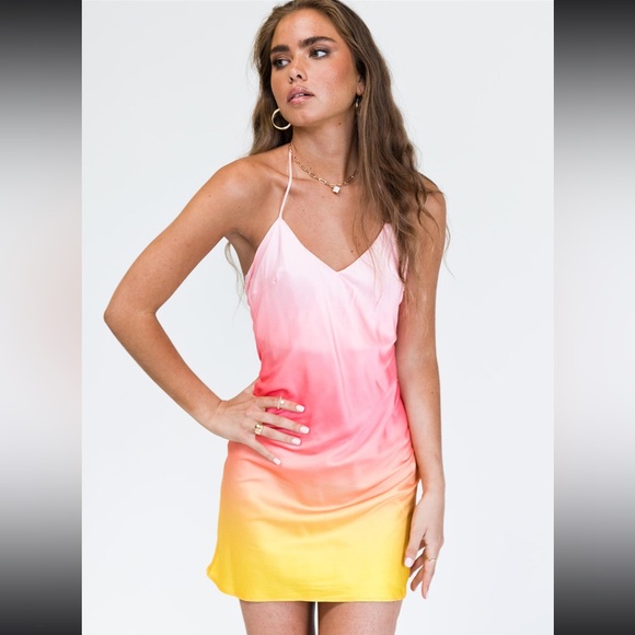 NWT Princess Polly Sunset Mini Dress - Picture 2 of 6